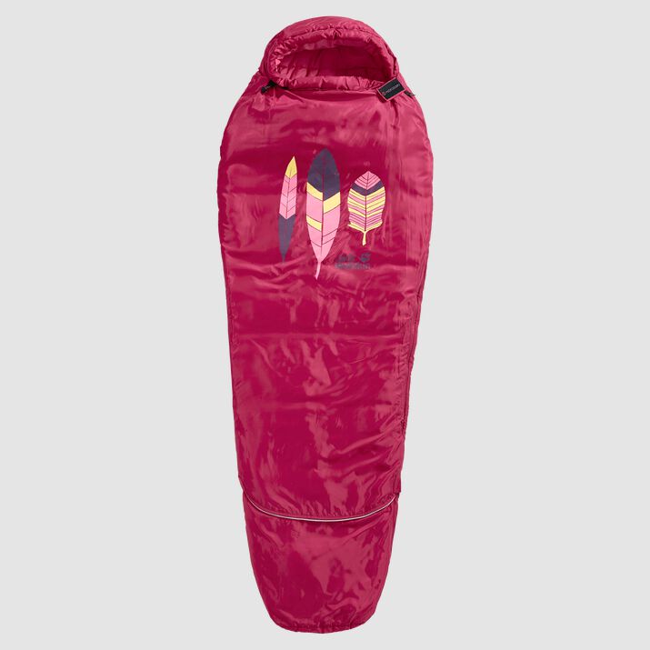 Jack Wolfskin Kids Grow Up Sleeping Bags Pink Red 128064OTM